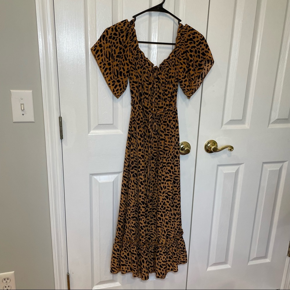 Cheetah print dress